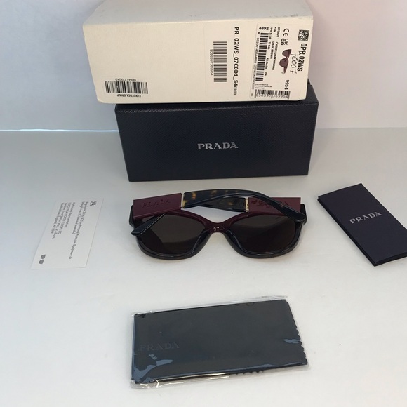 New Authentic Prada Brown Cat Eye Ladies Sunglasses PR 02WS 07C0D1 - Picture 10 of 14
